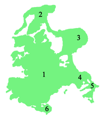 Rügen - Aufteilung der Insel